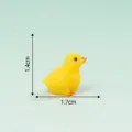 Mini figurine de canard jaune en résine pour micro-paysage de mousse DIY 1.4x1.7cm - 5# Caneton