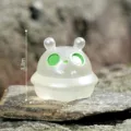 Mini luminous alien figurine micro landscape DIY decoration desktop accessory white glowing toy. - 6# Alien
