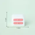 Mini mesita de noche cajones rosa casa de muñecas mueble modelo juguete micro paisaje. - Mesita de noche n.º 14 / Habitación linda