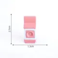 Lindo adorno miniatura rosa para casa de muñecas, accesorio micro paisaje, pequeño modelo de resina. - Altavoz n.º 19 / Habitación linda