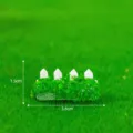 Miniature moss fence ornament for micro landscape gardening DIY craft decoration 3.6x1.5cm - No. 16 - Fence Grass