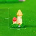 Mini resin castle model for micro landscape gardening, miniature fairy garden decor ornament. - No. 18 - Castle Yellow