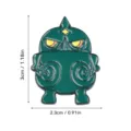 Shang Dynastie Eule Bronze Gefäss Stil Legierung Brosche, Vintage grüne Emaillierte Anstecknadel. - Owl You