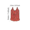Notre-Dame Cathedral enamel pin detail shot, vintage gothic architectural metal brooch badge accessory. - Notre Dame