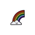 Cute smiling cloud rainbow enamel pin alloy badge for backpack clothes accessories lovely style - Cloud Rainbow Brooch (F10-6-1085)