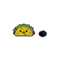 Cute taco enamel pin cartoon food alloy badge for backpack jacket apparel clothing accessories - Taco Shape (E18-6-903)