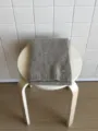 Einfarbiger Strickschal für Damen, weicher gemischter warmer Halswärmer mit Metall-Logo. - 160x18cm (S205H) / Khaki