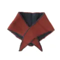 Bufanda triangular tejida de mujer de doble cara invierno cálido color sólido moda elegante - 98x24cm / Rojo