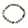 Kleurrijke halfedelsteen schelp kralen stretch armband voor vrouwen mode sieraden - Veelkleurige Stenen Patchwork Stijl (BR0125 Stijl 1)