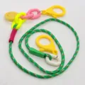Cordino Maschera Bambino Smiley Catena Plastica Colorata Poliestere Antismarrimento - Verde