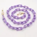 Catena Occhiali in Plastica Viola Maschera Supporto Colore Caramella Cinturino Variante - Viola