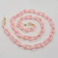 Catena per occhiali in plastica rosa colore caramella cordino per mascherina anti - Rosa chiaro