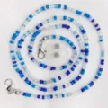 Catena per occhiali di perline colorate e cordino per maschera elegante da donna - modello 2