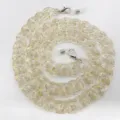 Catena per occhiali in acrilico trasparente con glitter dorati, cinturino maschera chic. - Polvere glitterata dorata