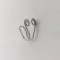 Anello da naso finto punk argento gioiello per piercing corporeo a spirale clip-on - Stile a Doppia Spirale (Silver 6) / Argento