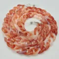 Catenina per occhiali in acrilico rosa, elegante cordino chunky per maschera e occhiali da sole. - Marrone Rossastro
