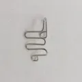 Gioiello per piercing corporeo in filo d'argento finto anello naso clip-on punk - Stile Design Avvolto in Filo (Silver 1) / Argento
