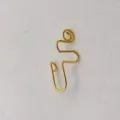 Polsino per naso punk dorato, finto anello naso senza piercing, gioiello clip esagerato. - Forma a Bobina Punk (Gold 1) / Oro