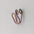 Stile punk anello da naso finto clip-on in metallo iridescente multistrato alla moda. - Stile a Doppia Spirale (Multicolor 2) / Colorato