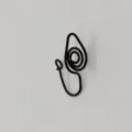 Finto anello da naso clip-on in metallo punk, variante di gioiello per setto a spirale nera. - Stile a Goccia d'Acqua a Spirale (Black 4) / Nero