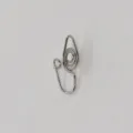 Finto anello da naso clip-on in metallo punk, piercing U manichino per corpo gioiello. - Stile a U a Spirale (Silver 4) / Argento