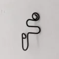 Stile Punk Finto Anello Naso in Metallo Nero Clip Su Septum Gioiello da Piercing Nuovo - Stile Linee Geometriche Esagerate (Black 3) / Nero