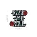 Rock and roll rode roos metalen emaille speld mode badge kleding rugzak accessoire - Rockmuziek