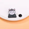 Spilla smaltata gatto medico infermiere simpatico distintivo spilla per vestiti zaino giacca - Stile Gatto Dottore (TRUST ME I'M A DOCTOR)