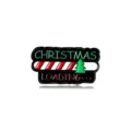 Weihnachten Laden Emaille Anstecknadel Metall Abzeichen niedliche Feiertag Geschenk Dekor. - Christmas Loading Text (C10-1-005)
