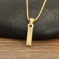 Gold-plated Mother of Pearl Letter Pendant Necklace Initial Clavicle Chain Jewelry - Letter I