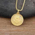 Minimalist 18k gold plated copper initial letter S pendant necklace for women fashion jewelry - S