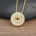 Elegante collana con ciondolo lettera Q in oro zirconi cubici scintillanti gioielli - Lettera Q