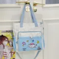 Süße Cartoon-Segeltuchtasche Student Freizeit Umhängetasche hellblau Tasche neu - Einzelne Tasche / Blau