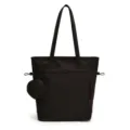 Schwarze große Tragetasche mit runder Münztasche Schultertasche Yoga Wickeltasche - Einheitsgröße / Schwarz