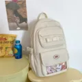 Zaino beige stile ins giapponese dolce grande capacità borsa ita trasparente scuola - Taglia unica / Bianco avorio