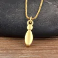 collier pendentif goutte plaque or 18k delicate chaine de clavicule minimaliste bijoux - Style I