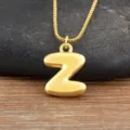 Collier Pendentif Lettre Z Or Plaqué Or 18K Délicat Collier Initial pour Femme Bijou Tendance - Style Z