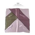 Luxus 53cm reine Seide quadratischer Schal mit klassischem geometrischem Muster Damen. - 53x53cm / Lila