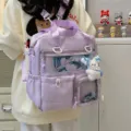 Zaino ita carino in stile giapponese grande capacità finestra trasparente viola borsa - Borsa Singola / Viola