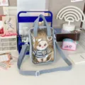 Japanese Ins Clear Ita Bag 20cm Cotton Doll Crossbody Cute Cartoon Shoulder Bag Hot - Light Blue