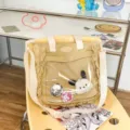 Cute Japanese anime ita bag with clear window, yellow canvas messenger bag for casual daily use. - Single Bag (Without Charm) / Yellow