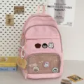 Ιαπωνικού στιλ ροζ τσάντα πλάτης ita bag μεγάλη χωρητικότητα διαφανής σχολική τσάντα - Ροζ