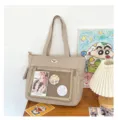 Joli sac ita japonais transparent sac à épaule grande capacité sac bandoulière étudiant - Kaki