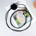 Black thin leather waist belt with elegant fabric rose flower for women summer dresses. - Flower Style / Black