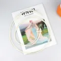 Cintura sottile in pelle morbida bianca con perle eleganti per abiti e camicie estive donna. - Stile Perla / Beige