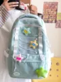 Koreanischer Stil Mehrartiger Kordelzug Rucksack Lässiger Vielseitiger Süßer Frischer Schulranzen - Einzelne Tasche Ohne Zubehör / Grün