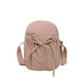 Waterproof nylon bow small crossbody bag, casual lightweight shoulder bag for women. - One Size / Khaki
