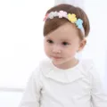 Joli bandeau floral pour bébé et nourrisson, accessoire de cheveux coloré avec élastique. - Style Modèle Fleur Multicolore