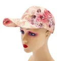 Women's spring summer floral baseball cap ethnic style printed sun protection visor hat - Adult / Color & Pattern 5