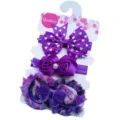 Bébé violet noeud bandeau ensemble nourrisson mignon accessoires de cheveux accessoires photo - Motif L